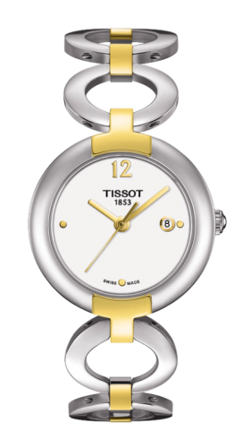 Tissot Pinky Stainless Steel / PVD Gold / White / Bracelet